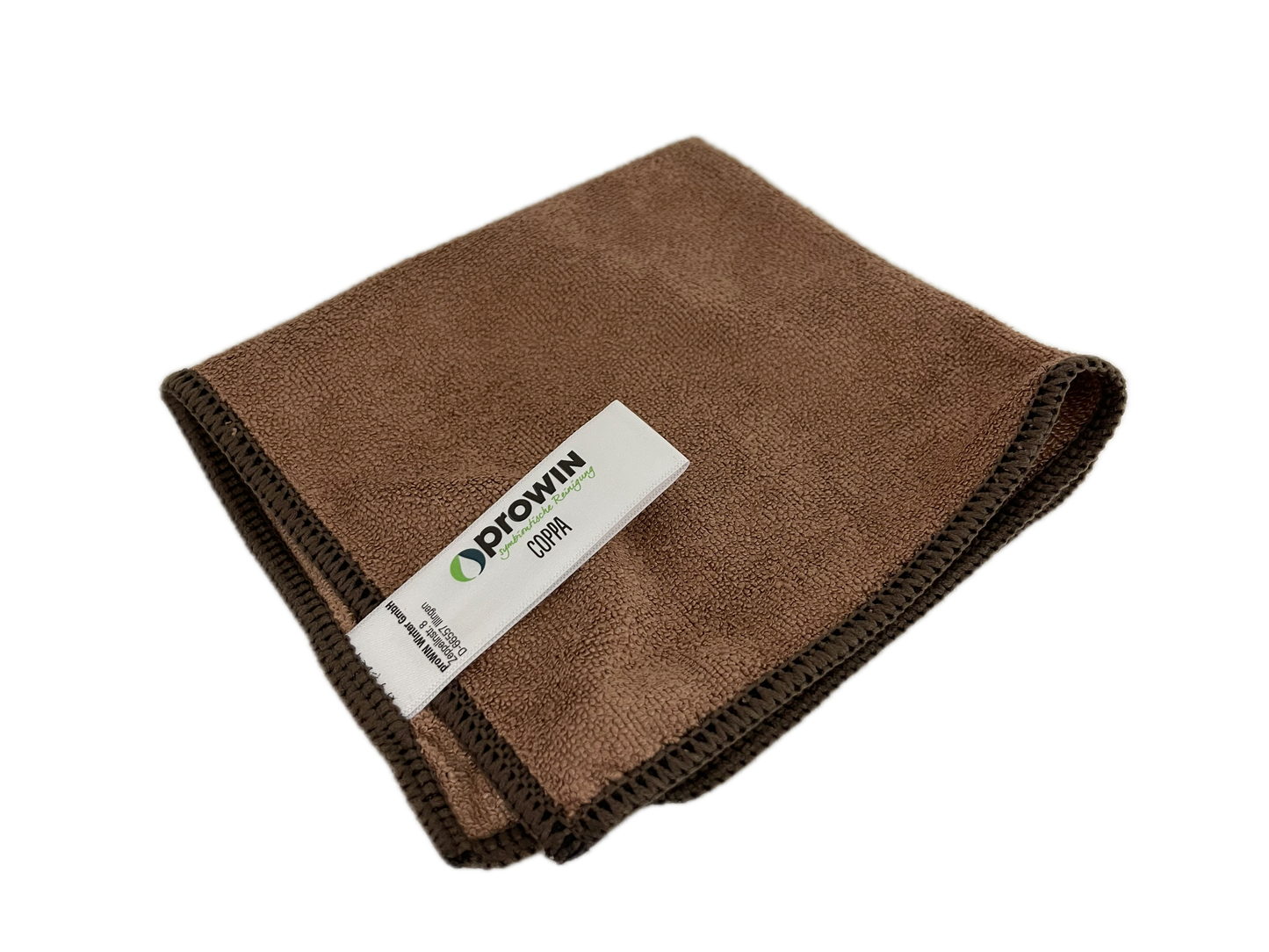 proWIN COPPA braun, Mikrofasertuch, 25 cm x 25 cm