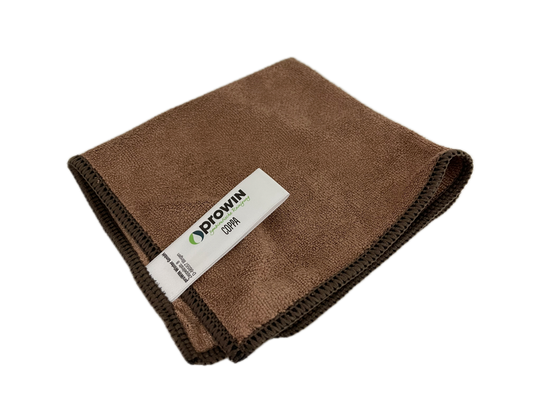 proWIN COPPA braun, Mikrofasertuch, 25 cm x 25 cm