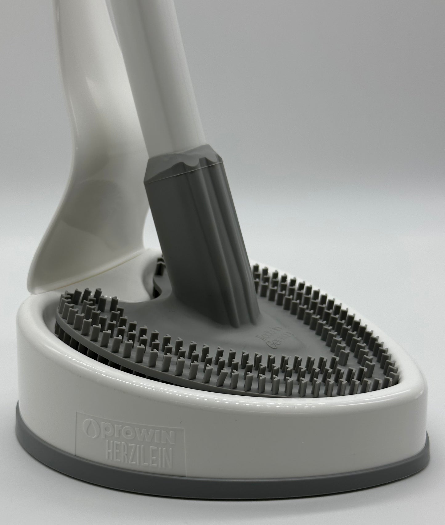 proWIN V7 LINE HERZILEIN, Toilettenbürste, weiß/grau