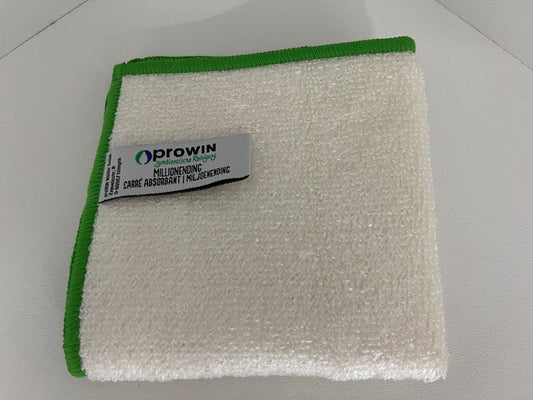 proWIN MILLIONENDING grün, Reinigungstuch, 25 cm x 25 cm