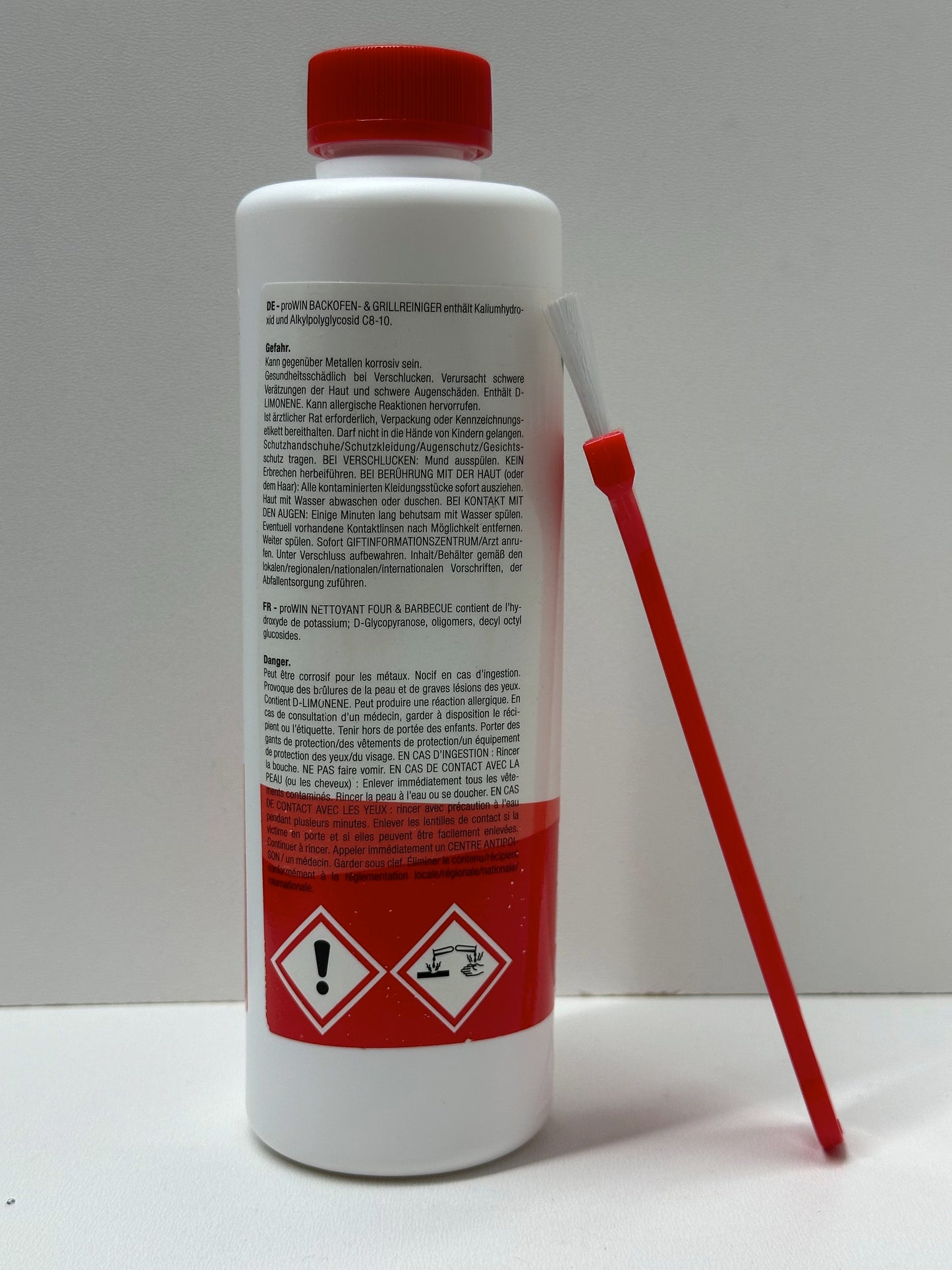 proWIN BACKOFEN- & GRILLREINIGER mit Pinsel, 500 ml