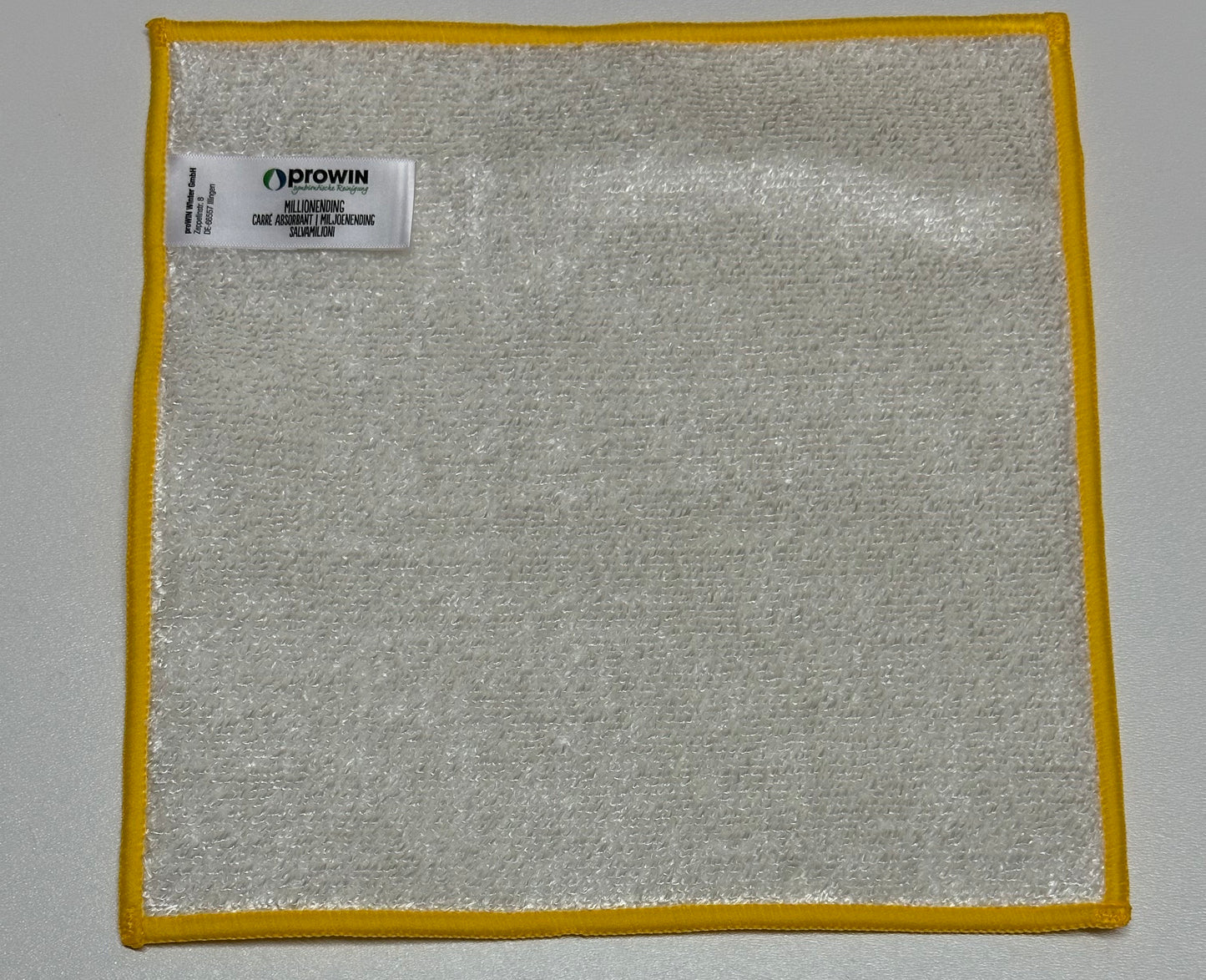 proWIN MILLIONENDING gelb, Reinigungstuch, 25 cm x 25 cm