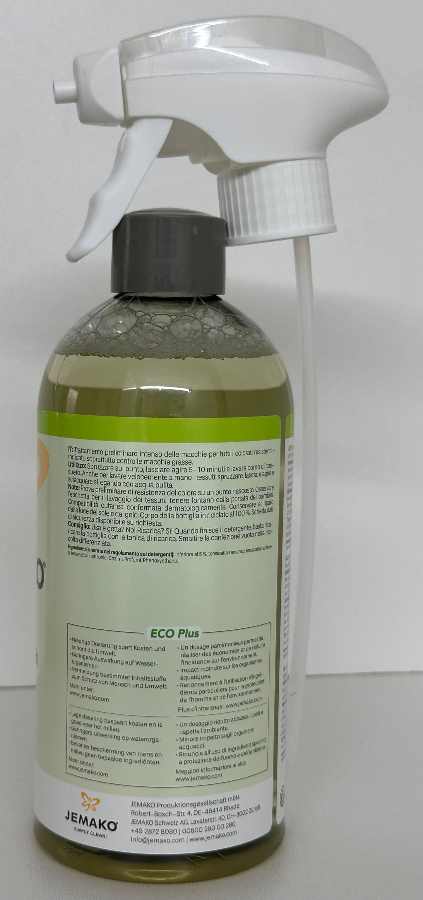 JEMAKO Spray & Wash mit Schaumpumpe, Waschkraftverstärker, 500 ml