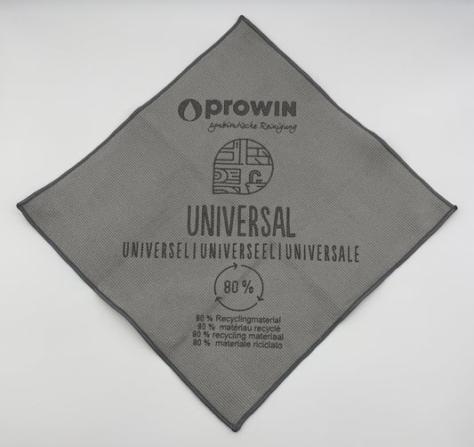 proWIN UNIVERSAL grau, universelles Reinigungstuch, 32 cm x 32 cm